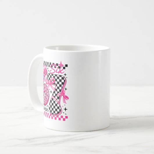 67 Leopard Checkered Six Seven Meme 6-7 Teachers Kaffeetasse (Vorderseite Links)