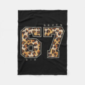67 Leopard Pattern Retro Sixty Seven Animal Skin S Fleecedecke (Vorderseite)
