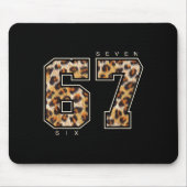 67 Leopard Pattern Retro Sixty Seven Animal Skin S Mousepad (Vorne)