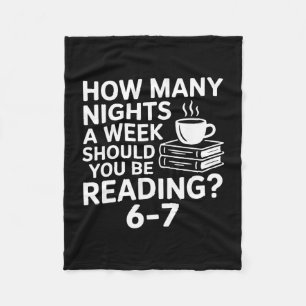 67 Lesender Bücherliebhaber Lustig Six Seven Meme Fleecedecke