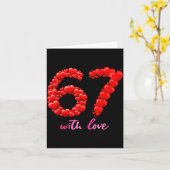 67 Love Valentine Cute Romantic Aesthetic Heart Fo Karte (Gelbe Blume)