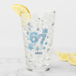 67 Lustige 6 7 Sechs Sieben Personalisierte Weihna Glas