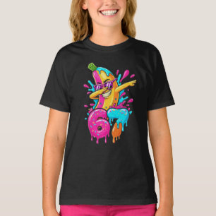 67 Lustige Baseball-Dabbing-Banane 6 7 Tropfende E T-Shirt