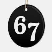 67 Lustige Gen-Alpha-Ausdrücke Keramik Ornament (Links)