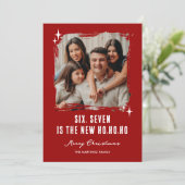 67 Lustige Ho Ho Ho Foto Weihnachten (Stehend Vorderseite)