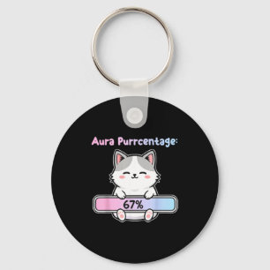 67 Lustige Katze Aura Energie Bei Six Seven Meme G Schlüsselanhänger