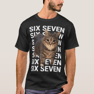 67 Lustige Katze Sechs Sieben Meme Gen Z Alpha Hum T-Shirt