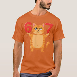67 Lustige Katze Si Seven Meme Gen Z Alpha Humor A T-Shirt