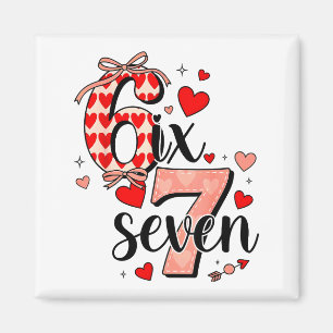 67 lustige Liebesherzen Sechs Sieben Meme Valentin Magnet
