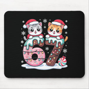 67 lustige Meme Kawaii Katzen Weihnachten Eiscreme Mousepad