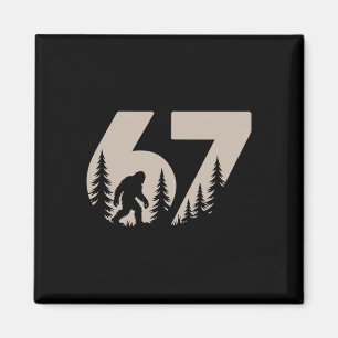 67 Lustige Six Seven Meme Bigfoot Gen Alpha Slang  Magnet