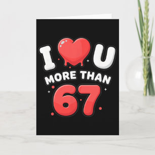 67 Lustige Six Seven Seis Siete Gen Alpha Valentin Karte