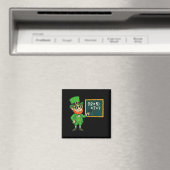 67 Lustige St Patricks Day Mathelehrer-Meme Sechs Magnet (In Situ (Geschirrspüler))