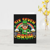 67 lustige St. Patrick's Day sechs sieben Meme  Karte (Gelbe Blume)