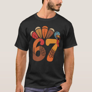 67 lustige Thanksgiving-Truthahn-Meme Six Seven 6  T-Shirt