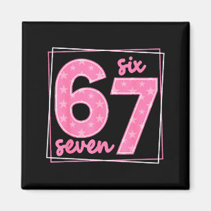 67 Lustige Zahl 67 Geburtstags-Meme Magnet
