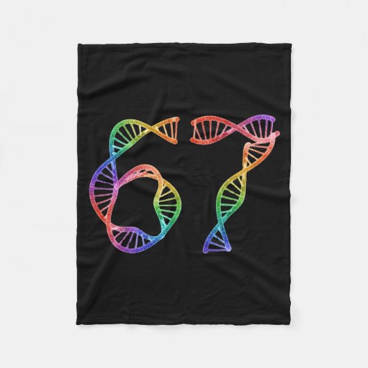 67 Lustige Zahlen Meme DNA-Replikation Molekulare Fleecedecke (Vorderseite)