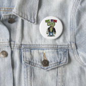 67 Lustige Zombie Sechs Sieben Humor Meme Brainrot Button (Beispiel)