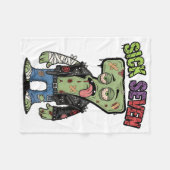 67 Lustiger Zombie Sechs Sieben Humor Meme Brainro Fleecedecke (Vorderseite (Horizontal))