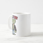 67 Lustiger Zombie Six Seven Humor Meme Brainrot K Kaffeetasse (Vorderseite Links)