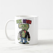 67 Lustiger Zombie Six Seven Humor Meme Brainrot K Kaffeetasse (Links)