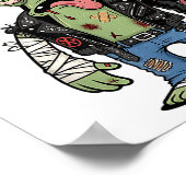 67 Lustiger Zombie Six Seven Humor Meme Brainrot K Poster (Ecke)