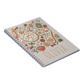 67 Lustiges 6 7 Sechs Sieben Lebkuchen-Weihnachten Notizblock (Rechte Seite)