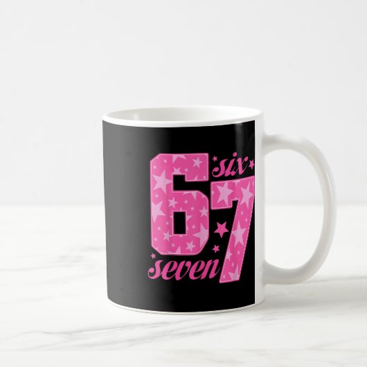 67 lustiges Meme rosa Mädchen Kaffeetasse (Rechts)
