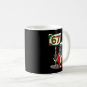 67 Manatee Christmas Six Seven Meme Brainrot Manat Kaffeetasse (VorderseiteRechts)