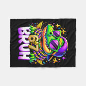 67 Mardi Gras Alligator Mardigator Six Seven Bruh  Fleecedecke (Vorderseite (Horizontal))