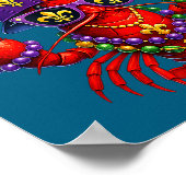67 Mardi Gras Crawfish Beads Six Seven Carnival Bo Poster (Ecke)
