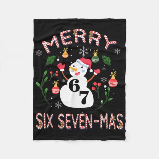 67 Mas Meme Candy Cane Six Seven Kinder Männer Fra Fleecedecke (Vorderseite)