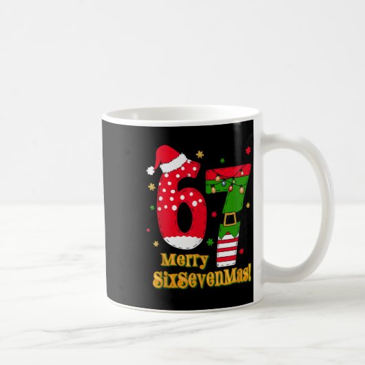 67 Mas Meme Candy Cane Six Seven Kinder Männer Fra Kaffeetasse (Rechts)