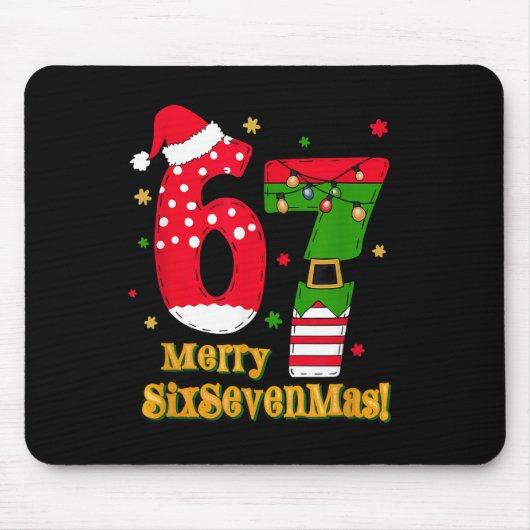 67 Mas Meme Candy Cane Six Seven Kinder Männer Fra Mousepad (Vorne)