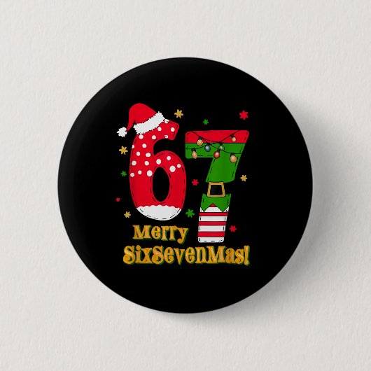 67 Mas Meme Zuckerstange Six Seven Kinder Männer F Button (Vorderseite)