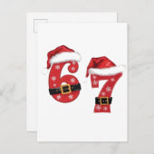 67 Mason Let's Get Sandy Weihnachten 67 Meme Funny Ankündigungspostkarte (Vorne/Hinten)