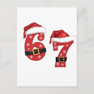 67 Mason Let's Get Sandy Weihnachten 67 Meme Funny Ankündigungspostkarte