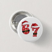 67 Mason Let's Get Sandy Weihnachten 67 Meme Funny Button (Vorne & Hinten)