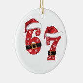 67 Mason Let's Get Sandy Weihnachten 67 Meme Funny Keramik Ornament (Rechts)