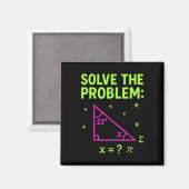 67 Math Meme Solve The Problem Funny Teachers Stud Magnet (Vorderseite/Rückseite)