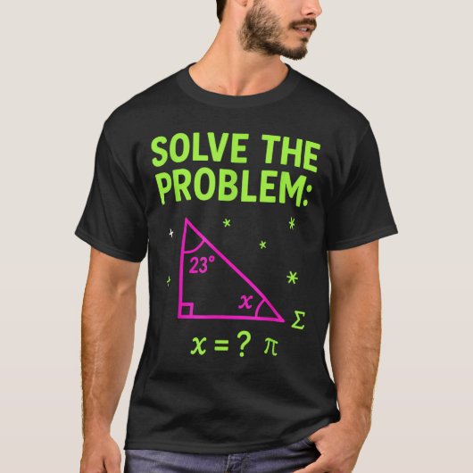 67 Math Meme Solve The Problem Funny Teachers Stud T-Shirt (Vorderseite)