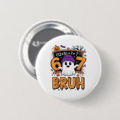 67 Math Teacher Halloween Costume Mathematics Math Button (Vorne & Hinten)