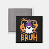 67 Math Teacher Halloween Costume Mathematics Math Magnet (Vorderseite/Rückseite)