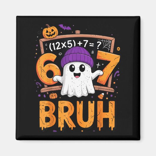67 Math Teacher Halloween Costume Mathematics Math Magnet (Vorne)