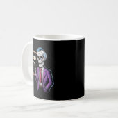 67 Math Teacher Meme Brainrot Six Seven Halloween Kaffeetasse (Vorderseite Links)