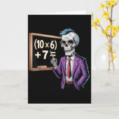 67 Math Teacher Meme Brainrot Six Seven Halloween  Karte (Gelbe Blume)