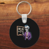 67 Math Teacher Meme Brainrot Six Seven Halloween  Schlüsselanhänger (Vorderseite)