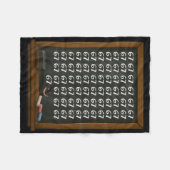 67 Math Teacher Overload Six Seven Brainrot Meme C Fleecedecke (Vorderseite (Horizontal))