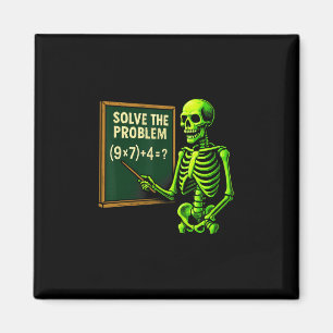 67 Mathe-Halloween-Skelett-Meme für Lehrer und S Magnet