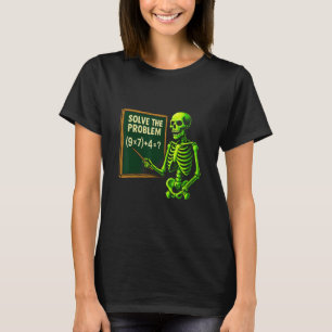 67 Mathe-Halloween-Skelett-Meme für Lehrer und S T-Shirt
